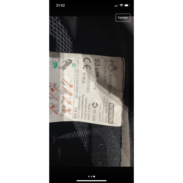 Bombe équitation fouganza