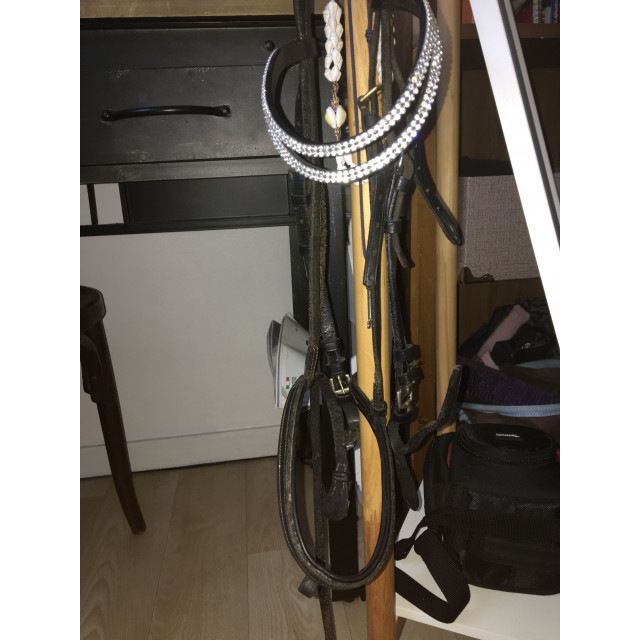 Filet en cuir noir