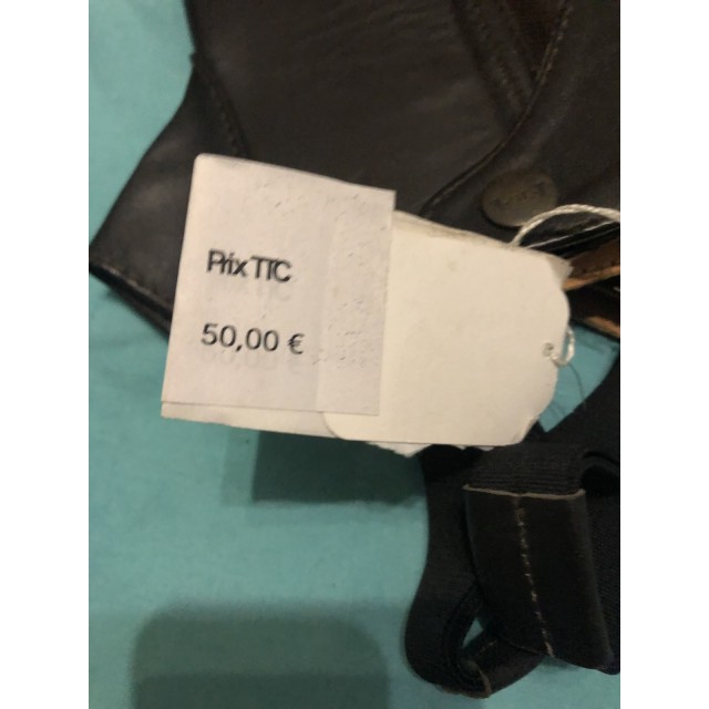 Mini chaps cuir