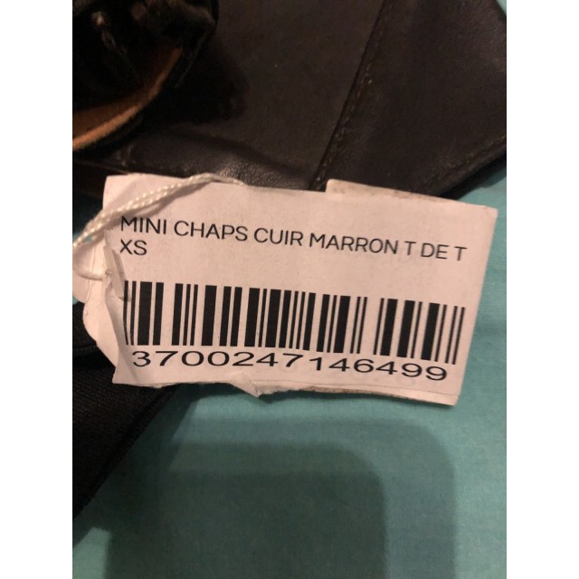 Mini chaps cuir