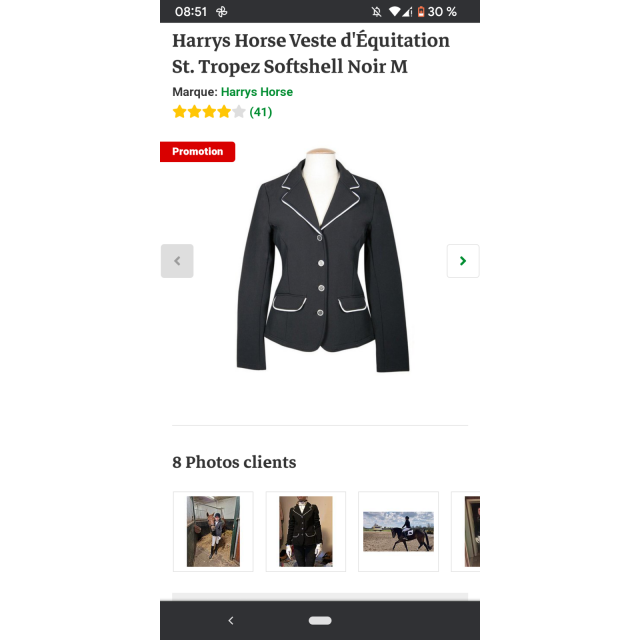 Veste de concours Marine xs