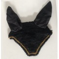 Bonnet noir liseré or taille cheval