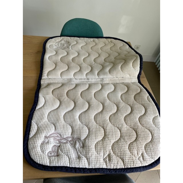 Tapis Pénélope marine/rose gold
