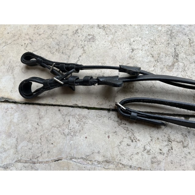 Filer cuir noir et blanc