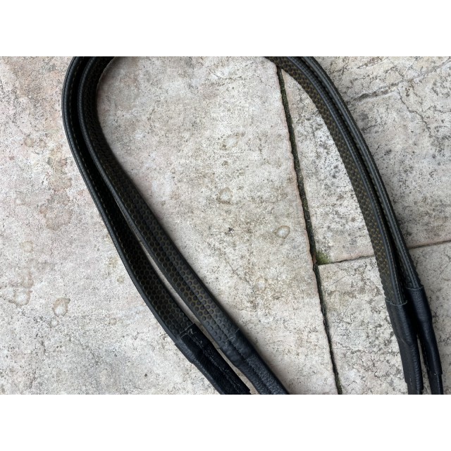 Filer cuir noir et blanc