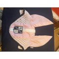 Bonnet HV POLO rose et noir taille cheval