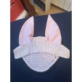 Bonnet HV POLO rose et noir taille cheval