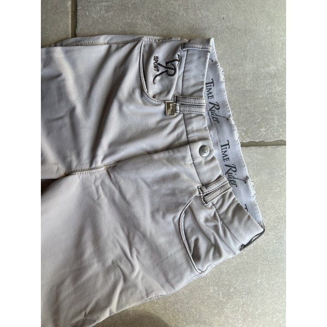 Pantalon Time Rider beige avec grip taille 36