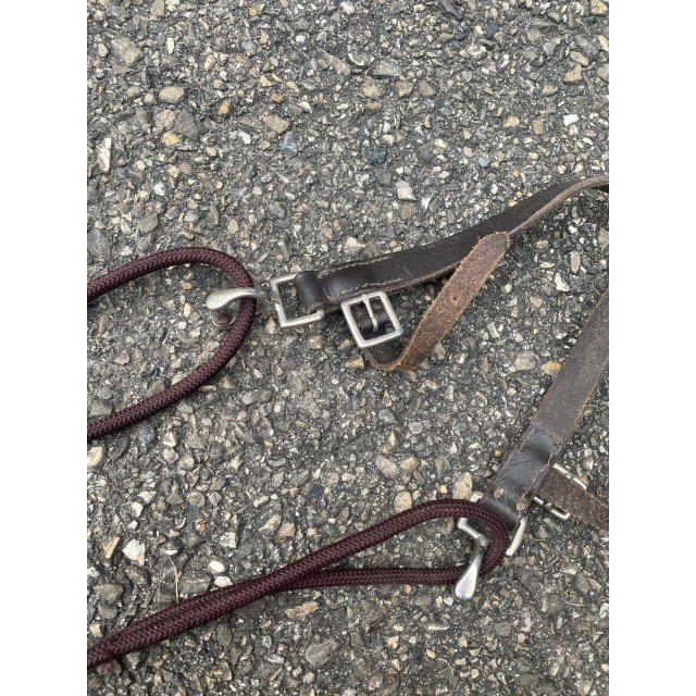 Gogue en cuir marron Poney