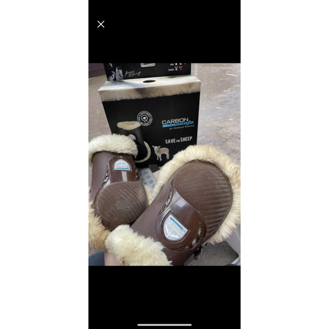 Protèges boulets Veredus brun mouton