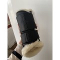 Guêtres fermées de dressage noir en mouton (taille XL)