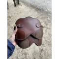 Protège-boulets cuir marron