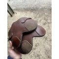 Protège-boulets cuir marron