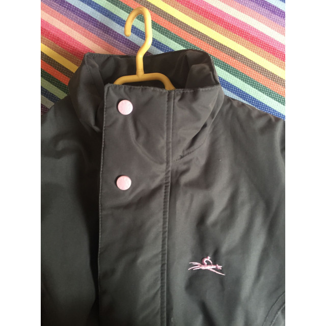 Manteau Equithème rose et gris