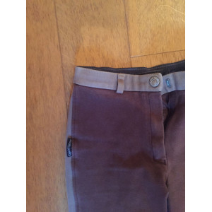 Pantalon femme Marron/beige