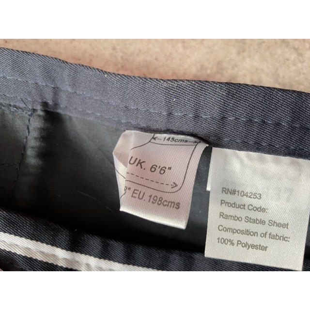 Chemise d ecurie Rambo bleue neuve 145