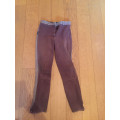 Pantalon femme Marron/beige