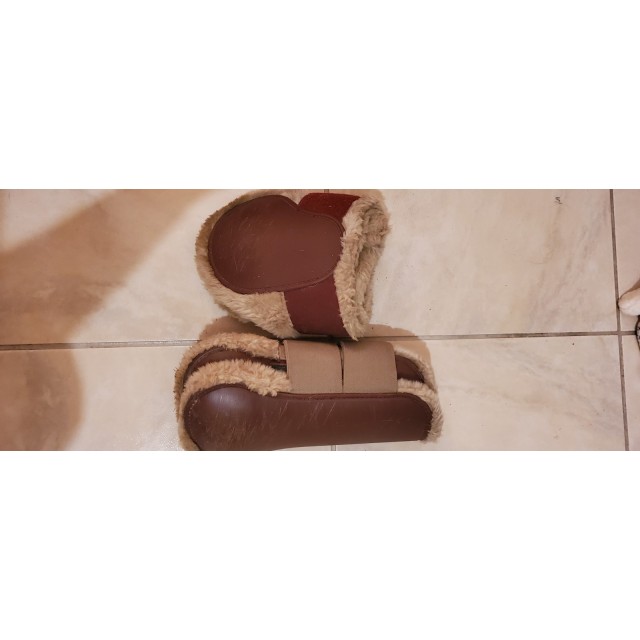 Ensemble guêtres et protèges boulets moutons Bordeaux Norton