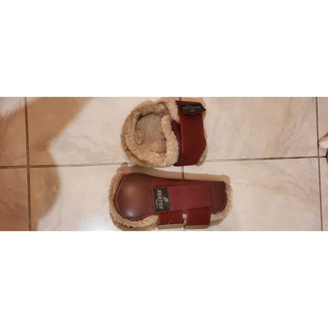 Ensemble guêtres et protèges boulets moutons Bordeaux Norton