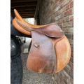 selle en cuir marron