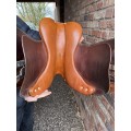 selle en cuir marron