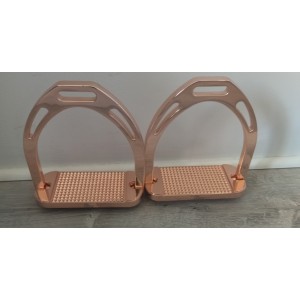 Étriers rose gold aluminium inoxydable Harry 's horse