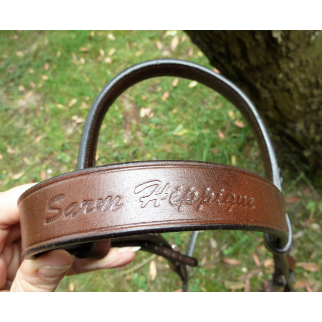 Bridon cuir marron Sarm Hippique