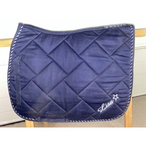 Tapis bleu marine personnalisé