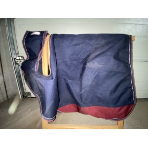 Couvre reins bleu et rouge