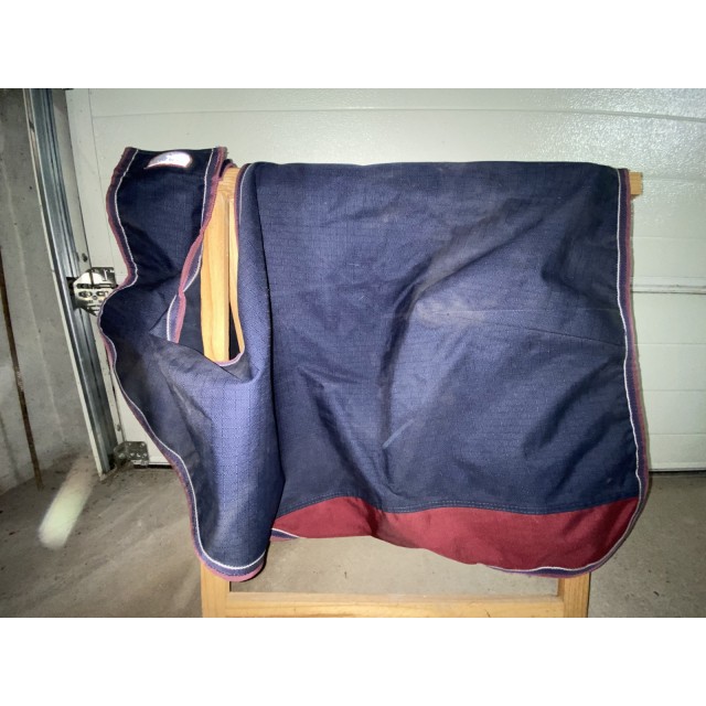 Couvre reins bleu et rouge