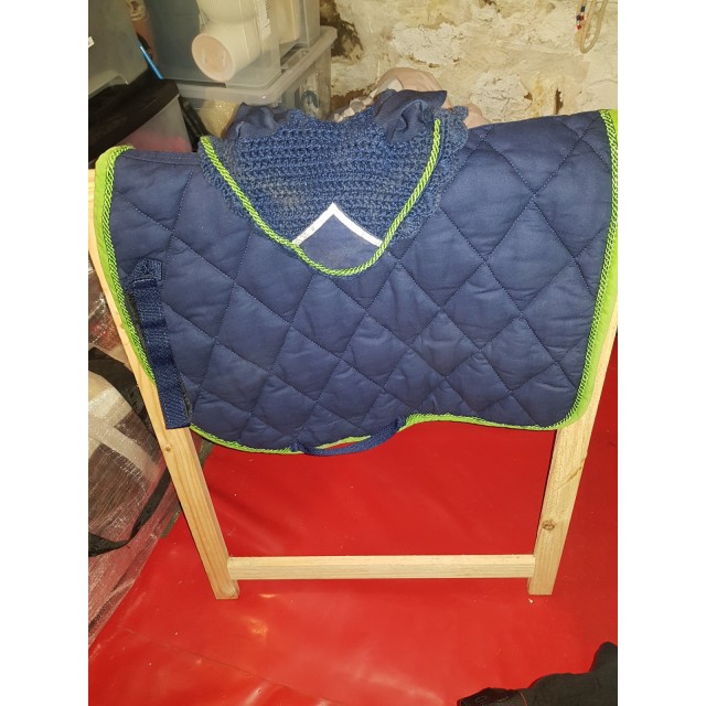 Ensemble tapis bonnet poney