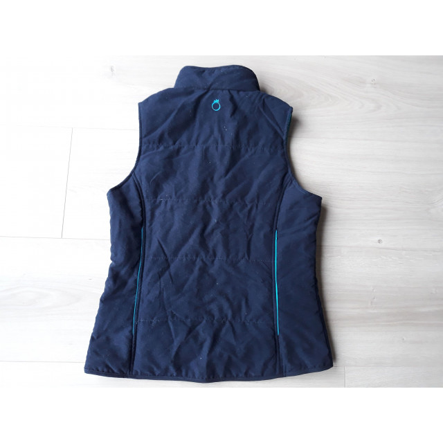 Blouson sans manches bleu marine/turquoise T.38