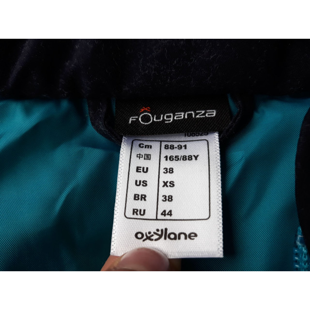 Blouson sans manches bleu marine/turquoise T.38