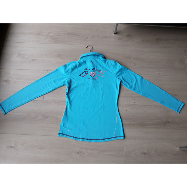 Polo manches longues turquoise T.38
