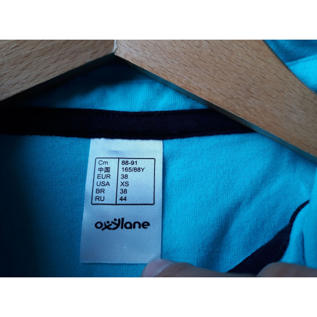Polo manches longues turquoise T.38