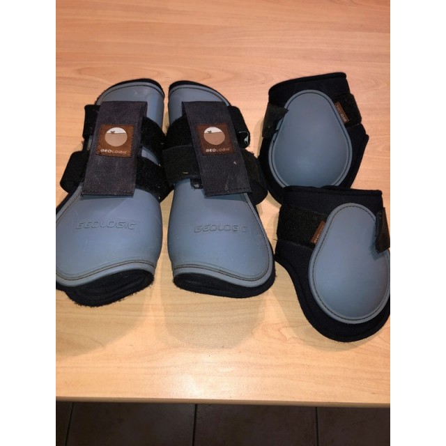Ensemble guêtres+ protèges boulets Geologic taille cheval en tbe à 20 euros