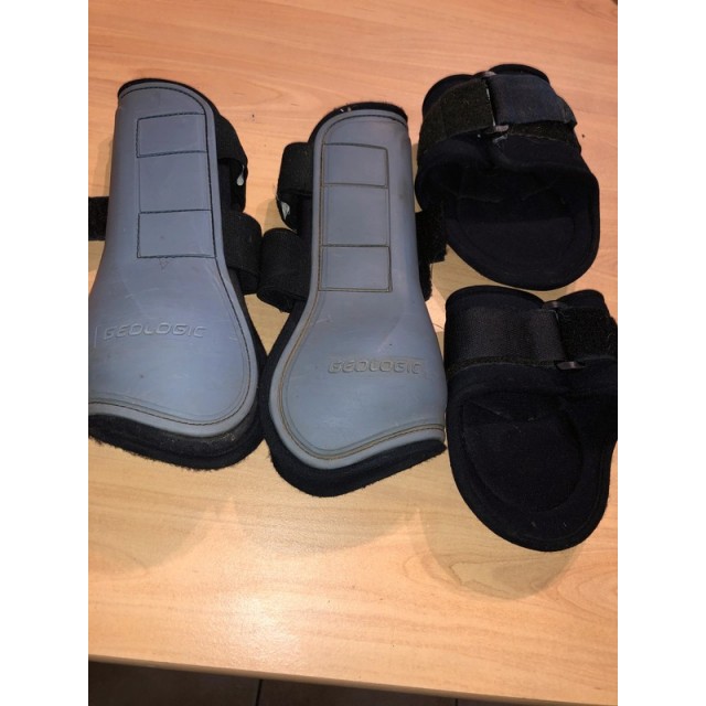 Ensemble guêtres+ protèges boulets Geologic taille cheval en tbe à 20 euros