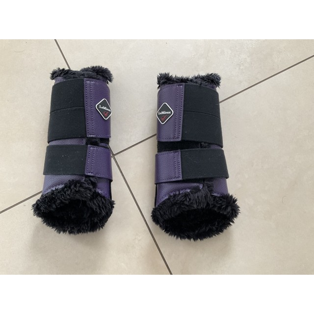 Guêtres Lemieux fourrure confort . Purple violet taille L