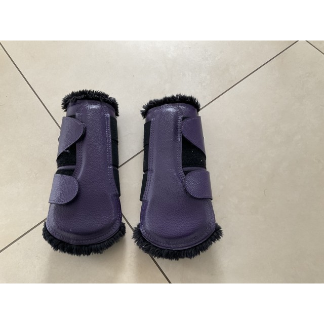 Guêtres Lemieux fourrure confort . Purple violet taille L