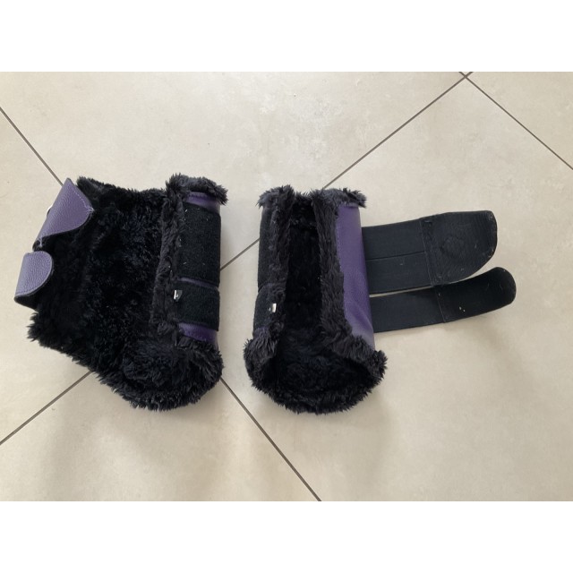 Guêtres Lemieux fourrure confort . Purple violet taille L