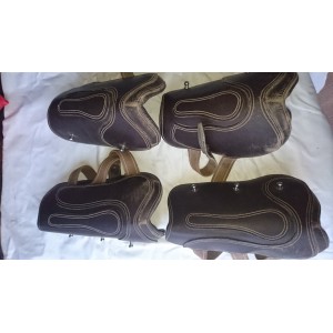 Guêtres et protèges boulets cuir Dansel