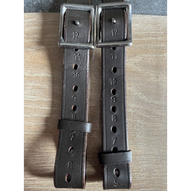 Étrivières mono branche havane