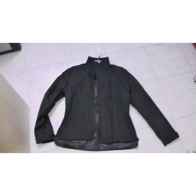 blouson concours femme noir