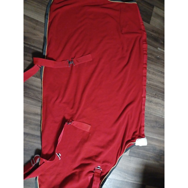 Couverture polaire rouge Equitème