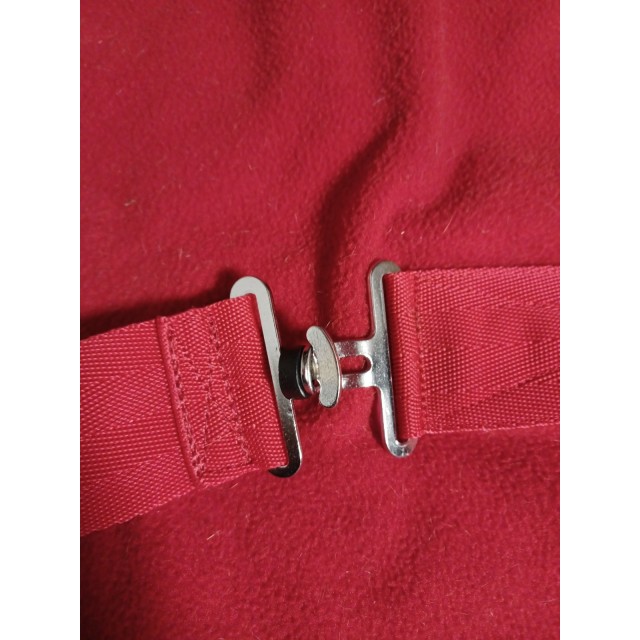 Couverture polaire rouge Equitème