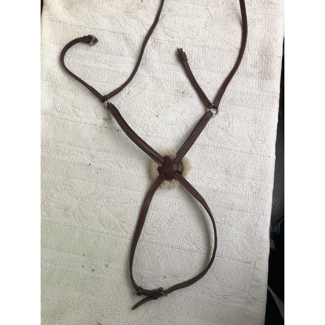 Muserolle croisée Éric Thomas poney couleur havane