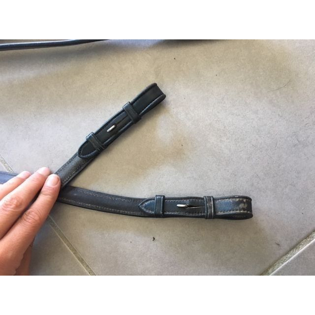 rênes en cuir lisse