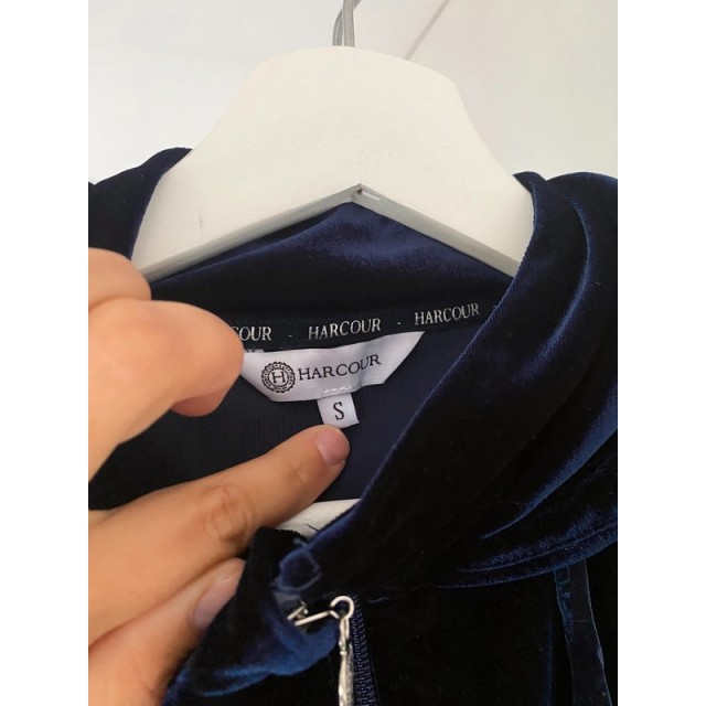 veste sweat harcour velours
