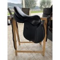 Selle Fouganza polyvalente en cuir noir
