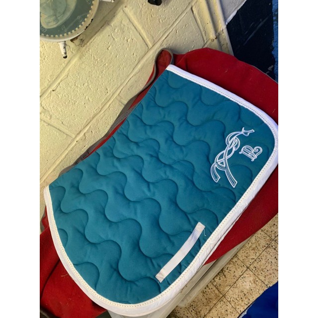 Tapis Pénélope Vert Canard/Blanc